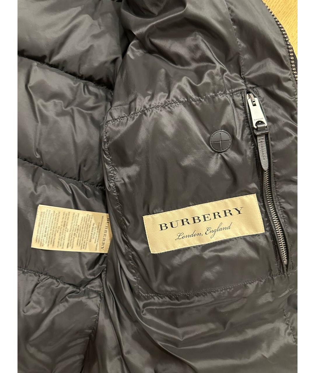 BURBERRY Черный пуховик, фото 7