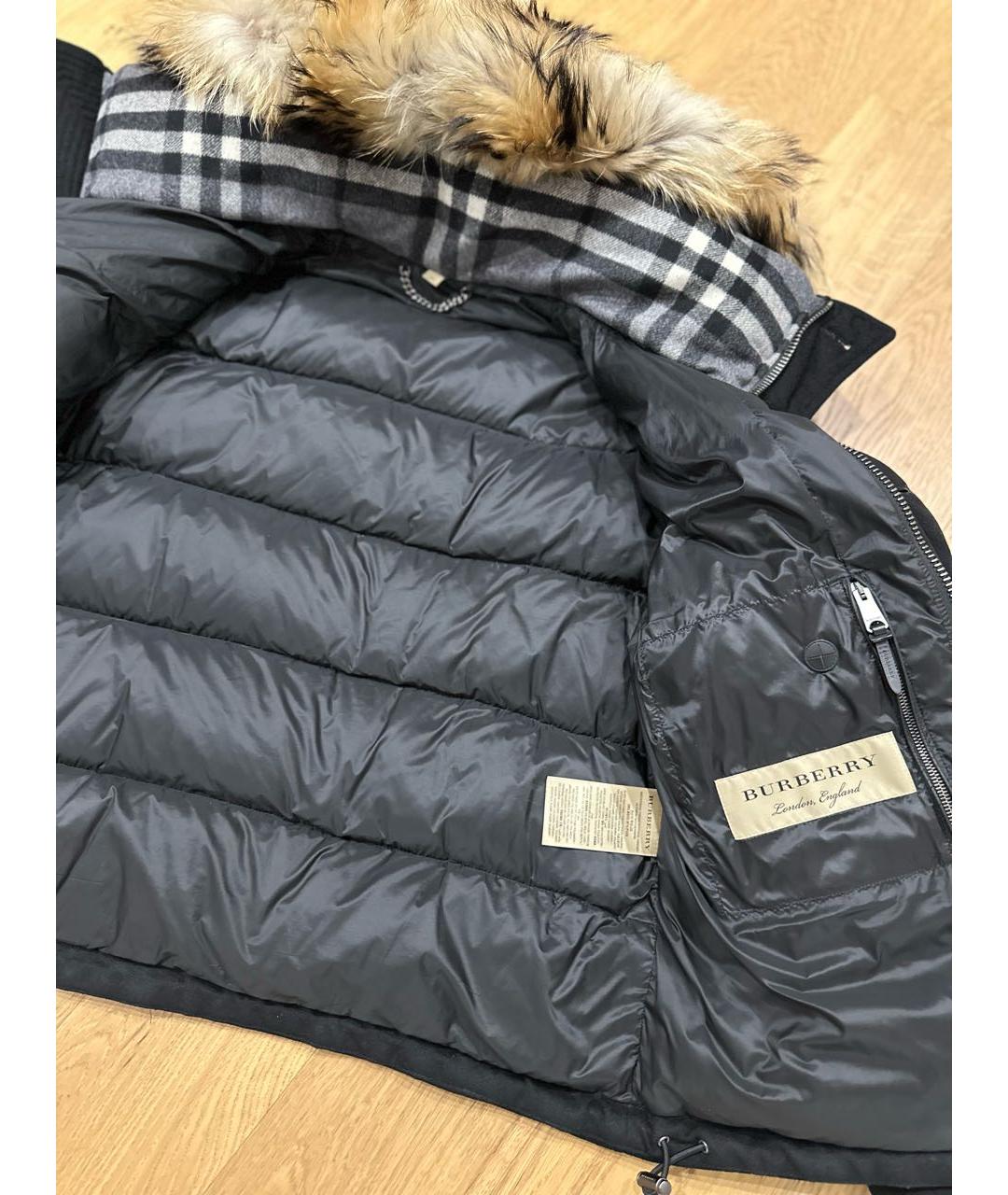 BURBERRY Черный пуховик, фото 3