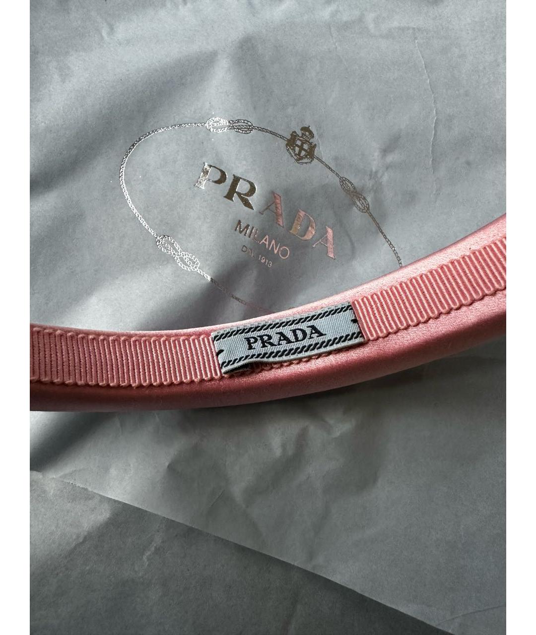 PRADA Розовый ободок, фото 2