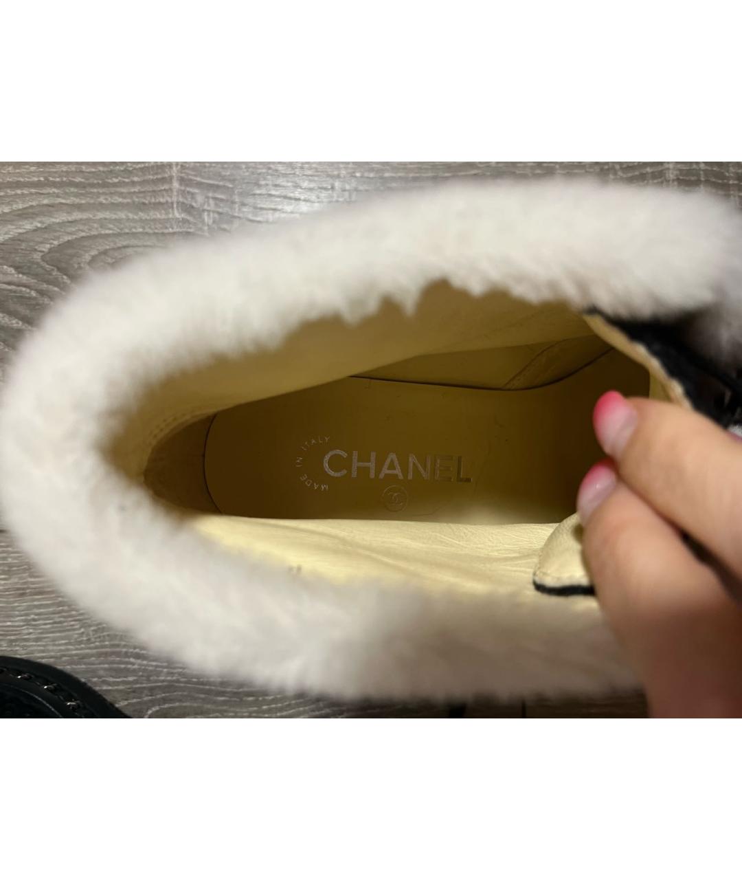 CHANEL Черные ботинки, фото 6