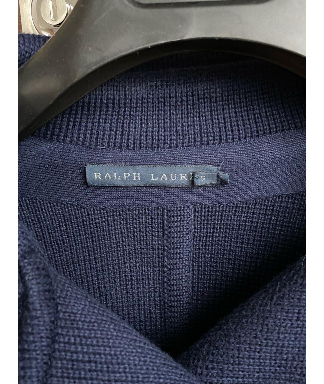 RALPH LAUREN Темно-синее хлопковое пальто, фото 3