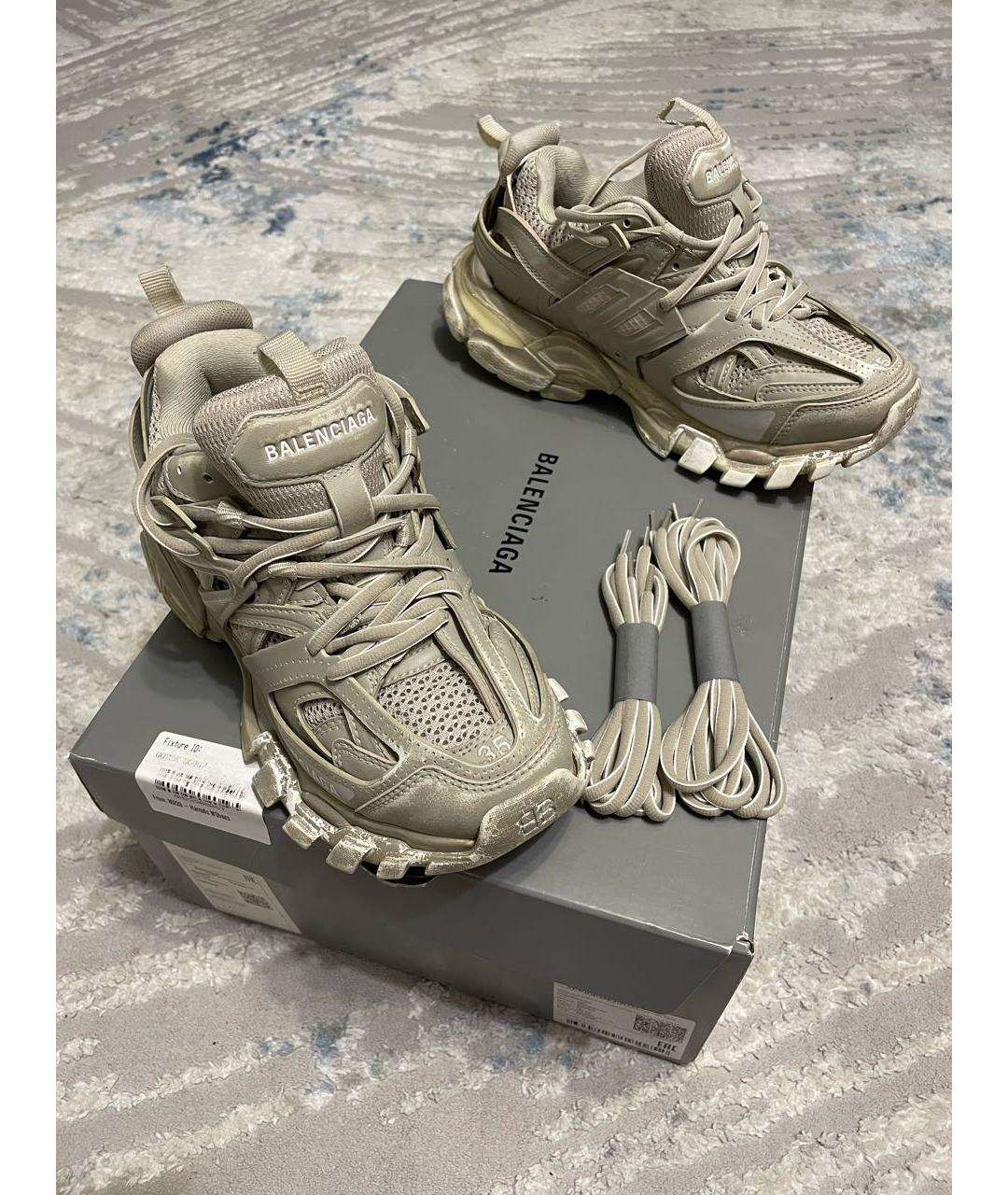 BALENCIAGA Бежевые кроссовки, фото 5