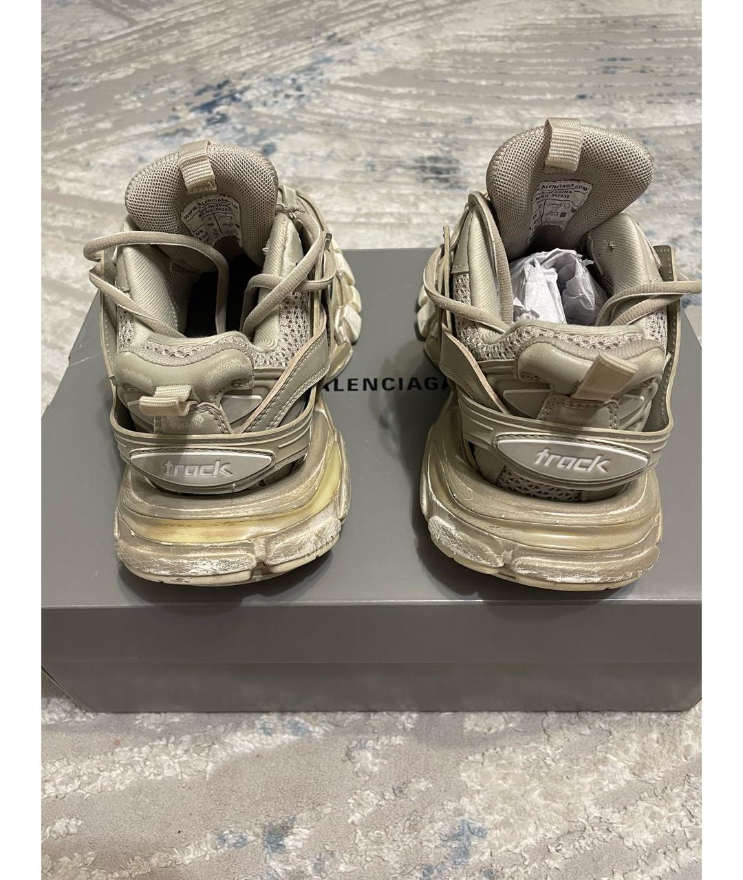 BALENCIAGA Бежевые кроссовки, фото 4