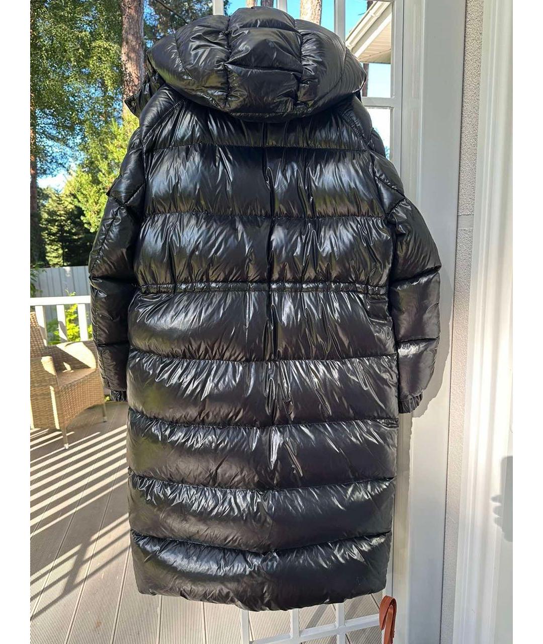 MONCLER Черный пуховик, фото 2