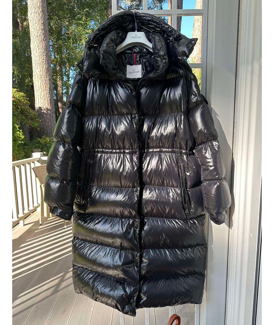 MONCLER Черный пуховик, фото 9