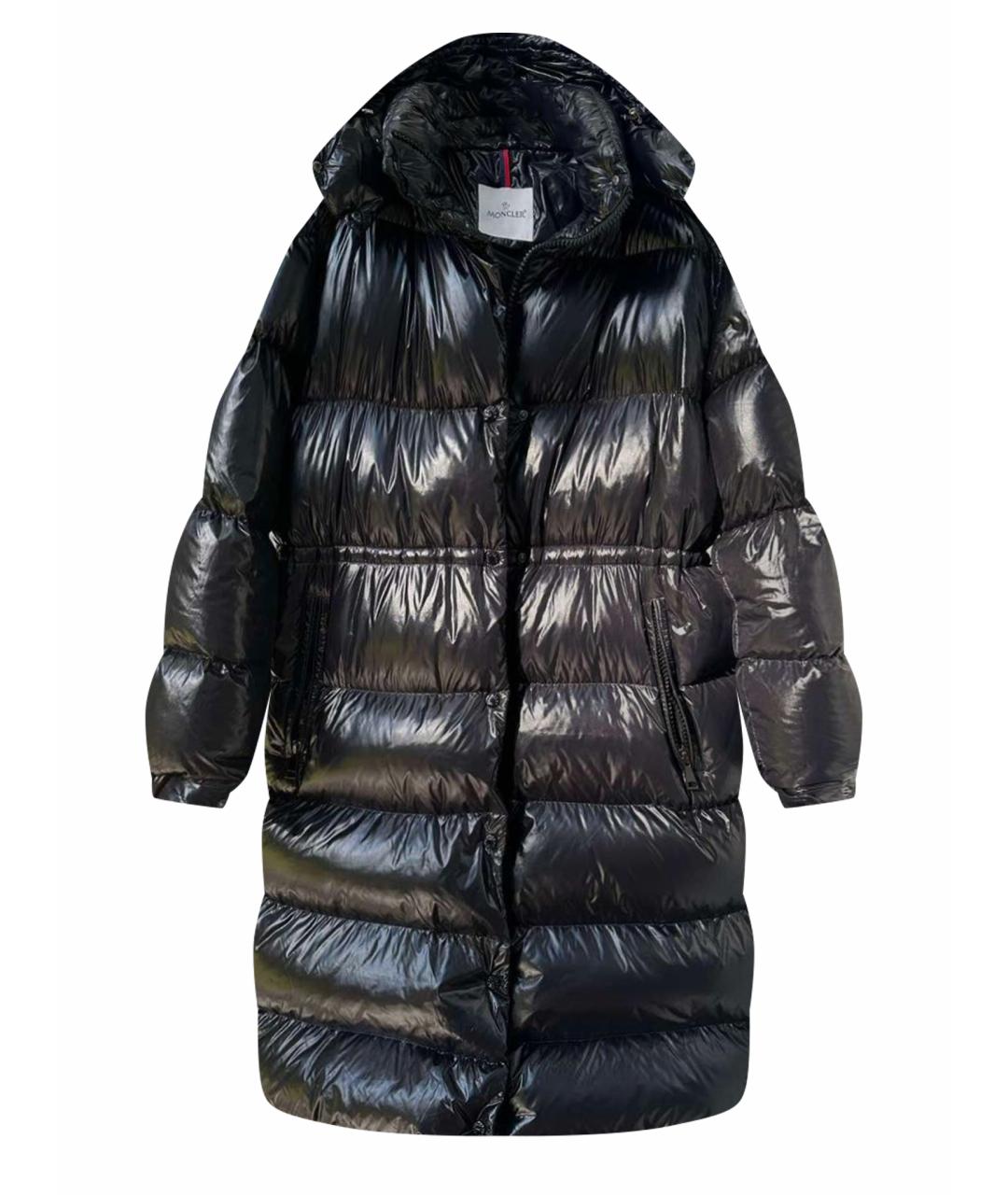 MONCLER Черный пуховик, фото 1