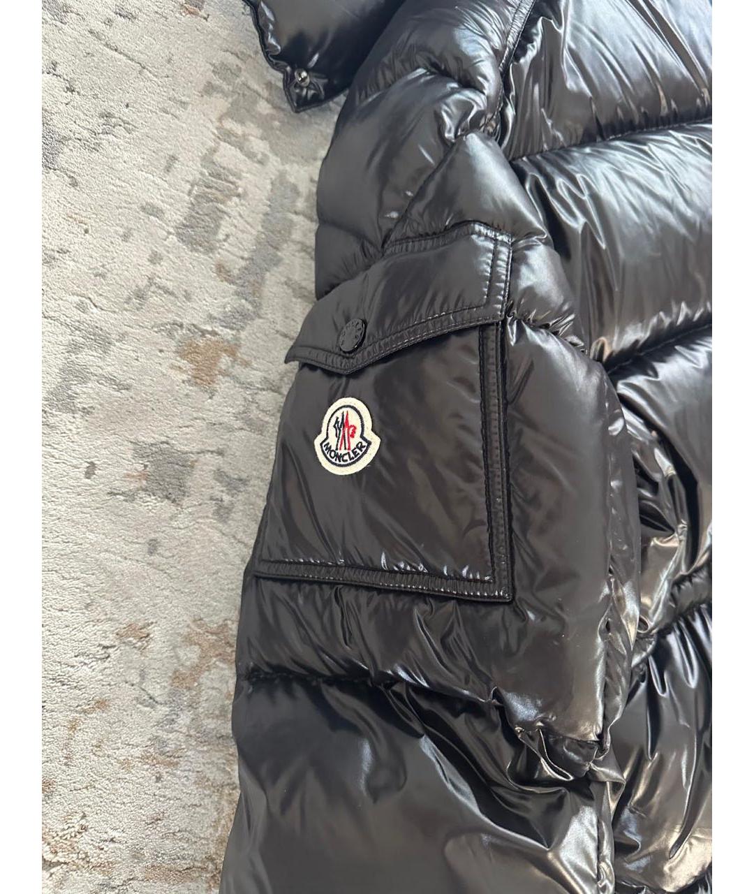 MONCLER Черный пуховик, фото 7