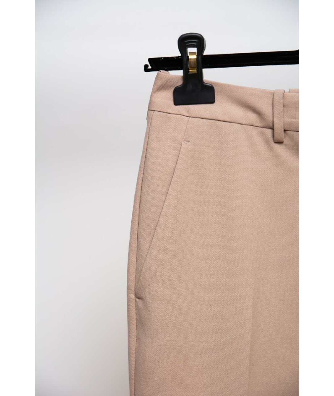 MAISON MARGIELA Бежевые шерстяные брюки узкие, фото 2
