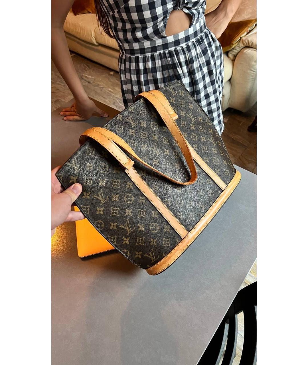 LOUIS VUITTON Коричневая сумка тоут, фото 2