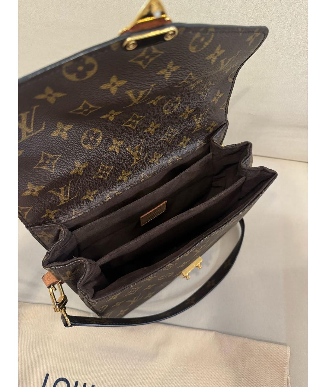 LOUIS VUITTON Коричневая сумка через плечо, фото 4