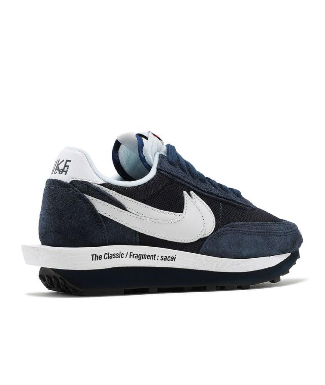 NIKE Темно-синие замшевые кроссовки, фото 3