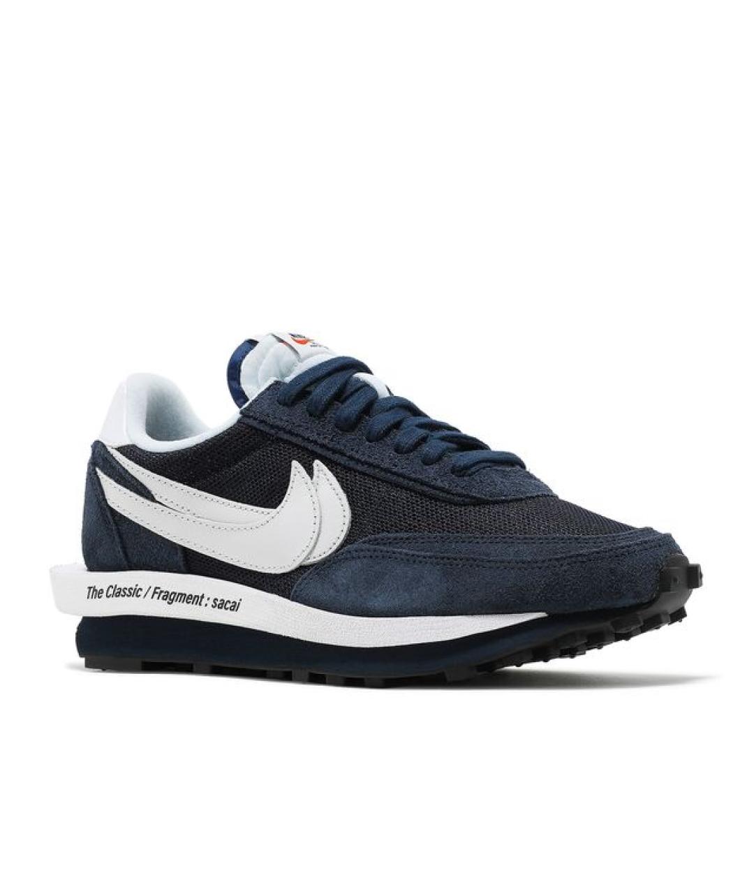 NIKE Темно-синие замшевые кроссовки, фото 2