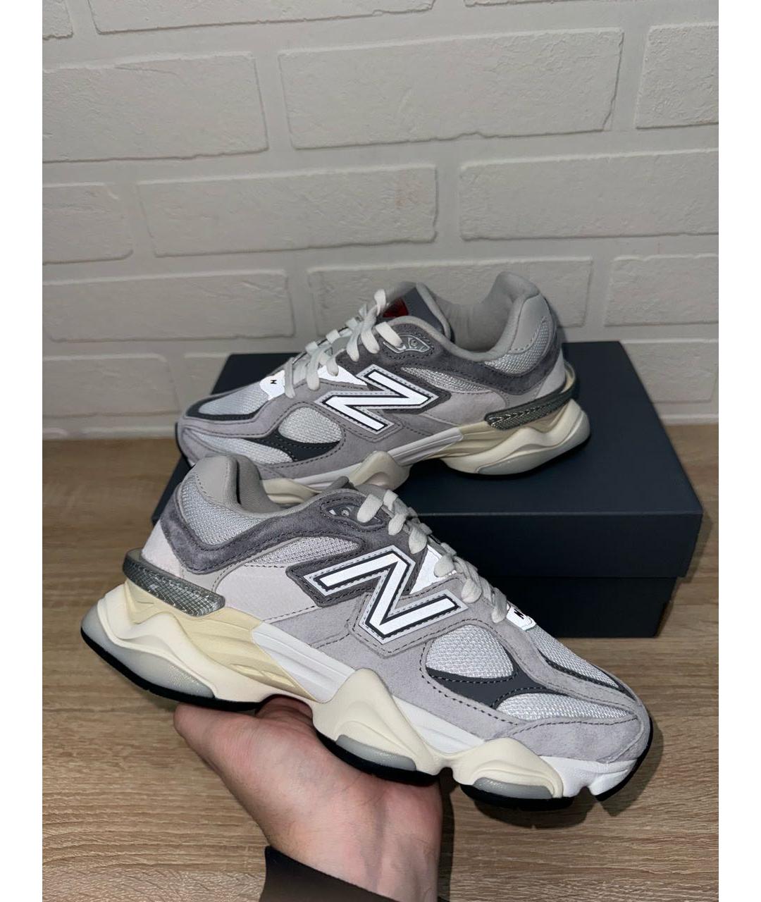 NEW BALANCE Серые текстильные низкие кроссовки / кеды, фото 7