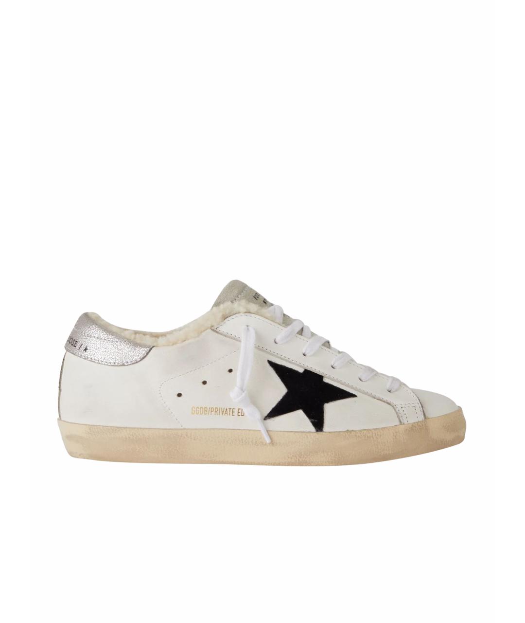 GOLDEN GOOSE DELUXE BRAND Белые кожаные кеды, фото 1