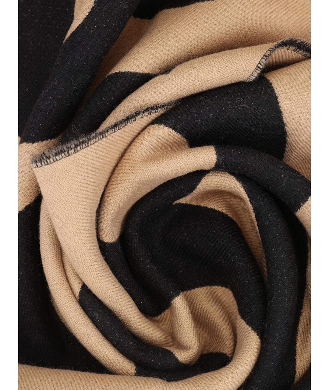 BURBERRY Бежевый шерстяной шарф, фото 2
