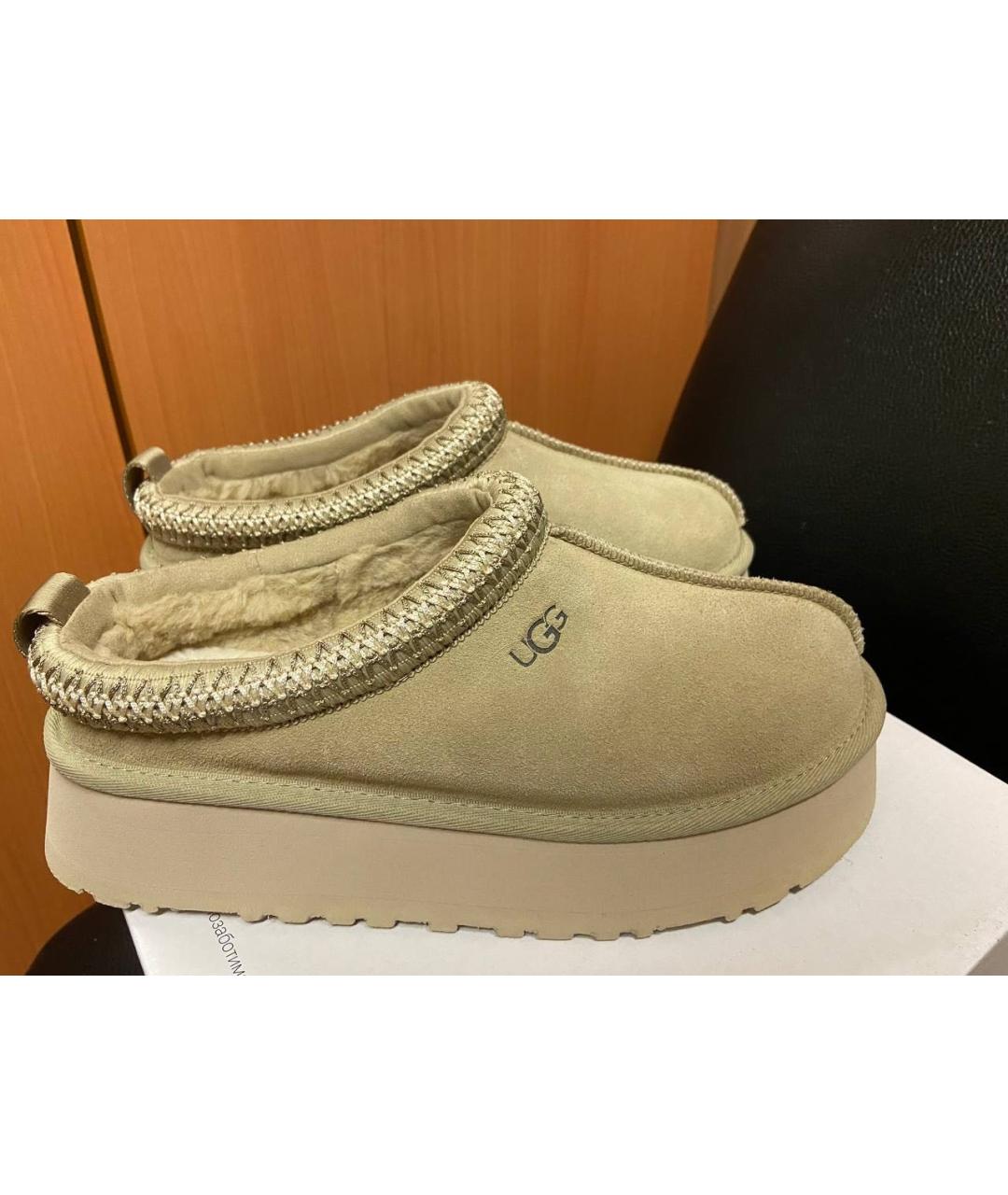 UGG AUSTRALIA Бежевые сабо, фото 7