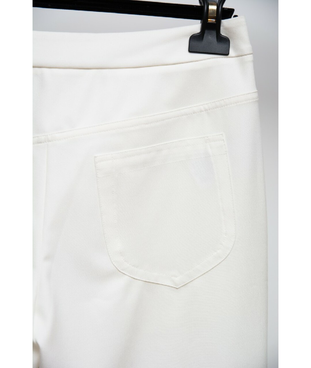 MAISON MARGIELA Белые полиэстеровые брюки узкие, фото 4
