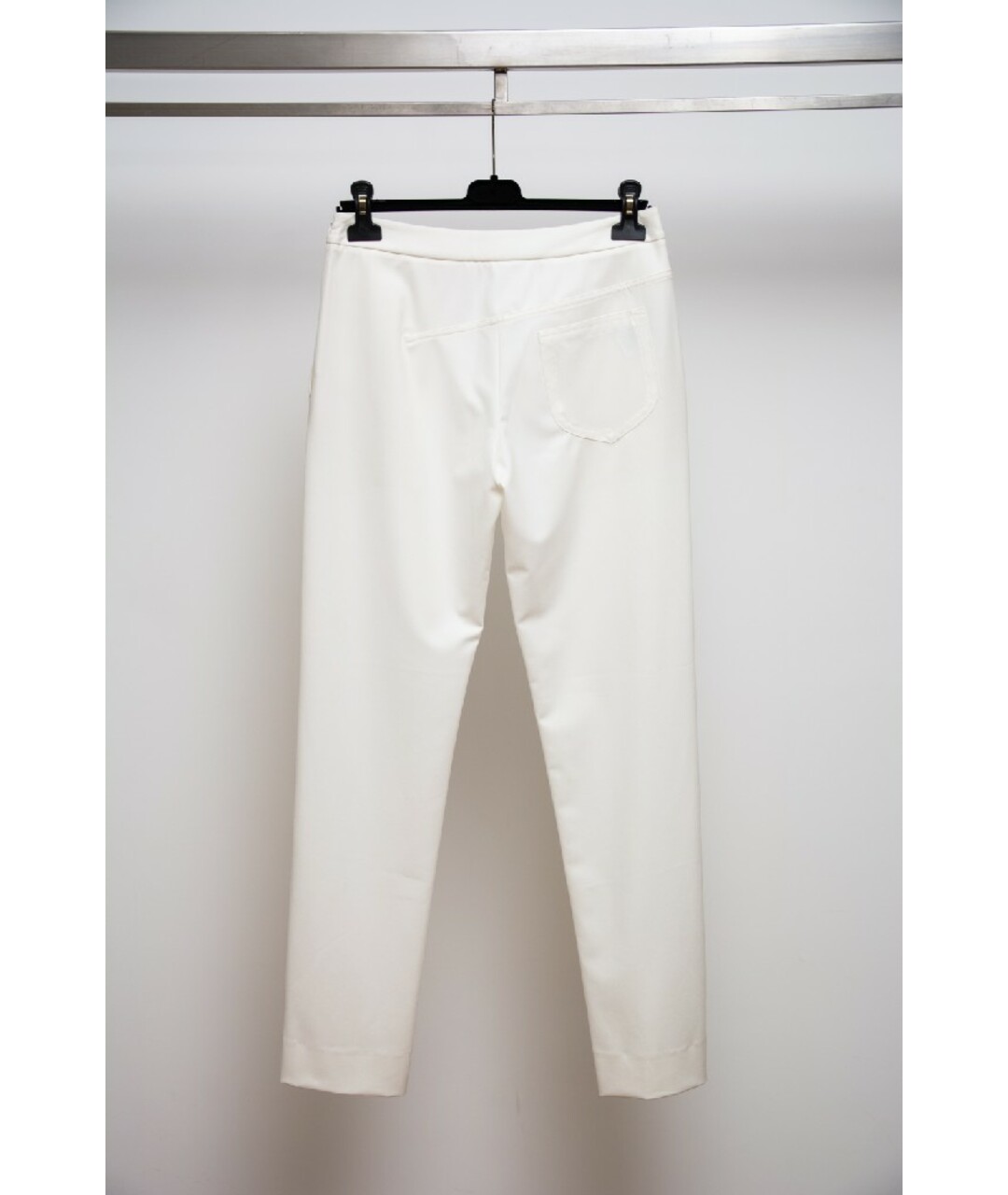 MAISON MARGIELA Белые полиэстеровые брюки узкие, фото 3