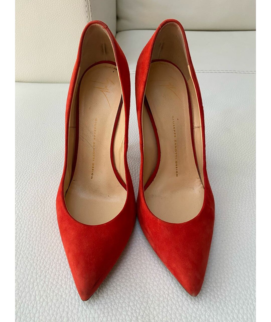 GIUSEPPE ZANOTTI DESIGN Красные замшевые туфли, фото 2