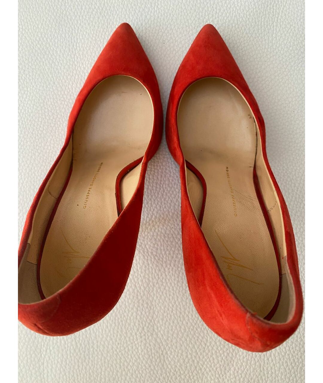 GIUSEPPE ZANOTTI DESIGN Красные замшевые туфли, фото 3