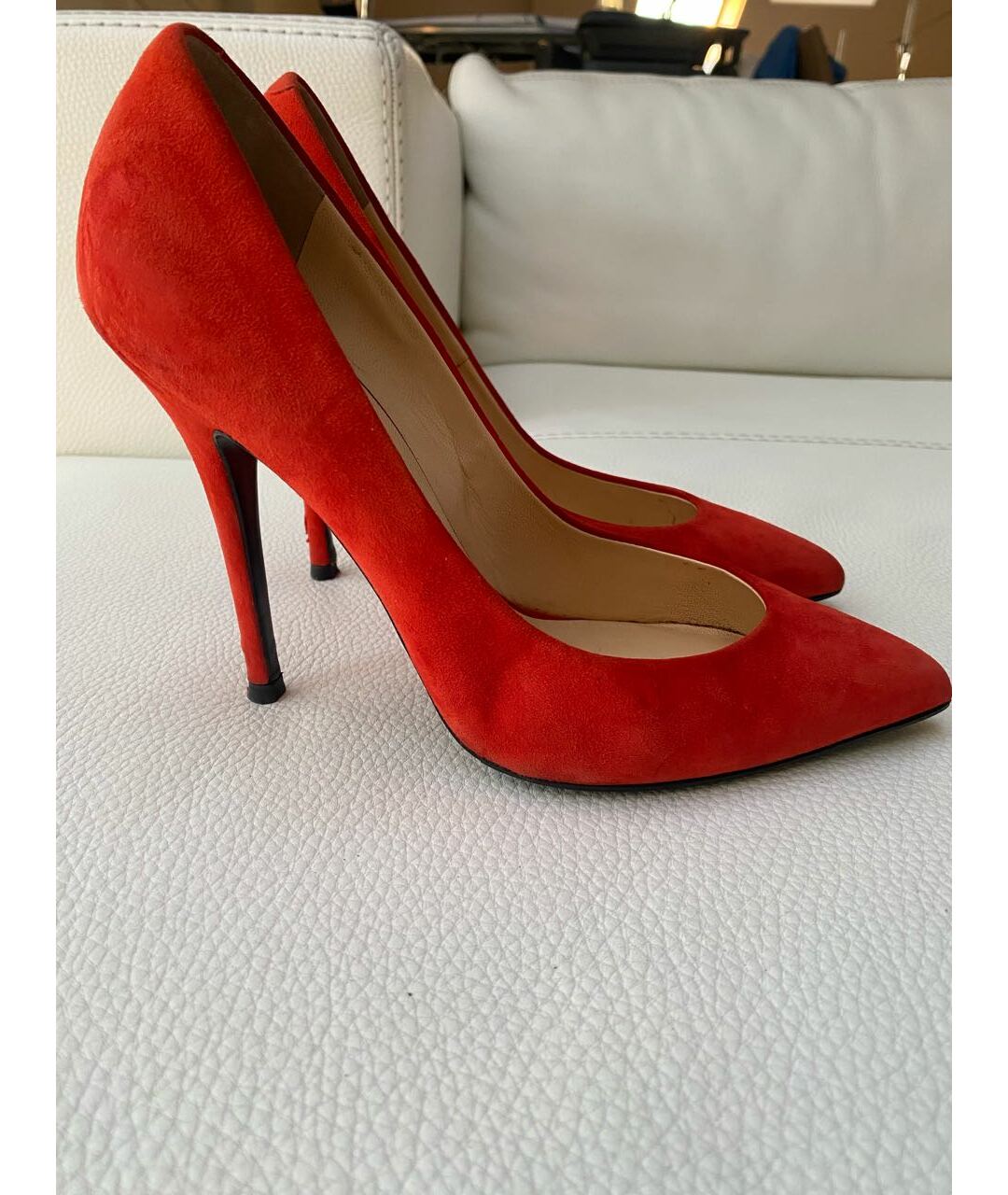 GIUSEPPE ZANOTTI DESIGN Красные замшевые туфли, фото 8