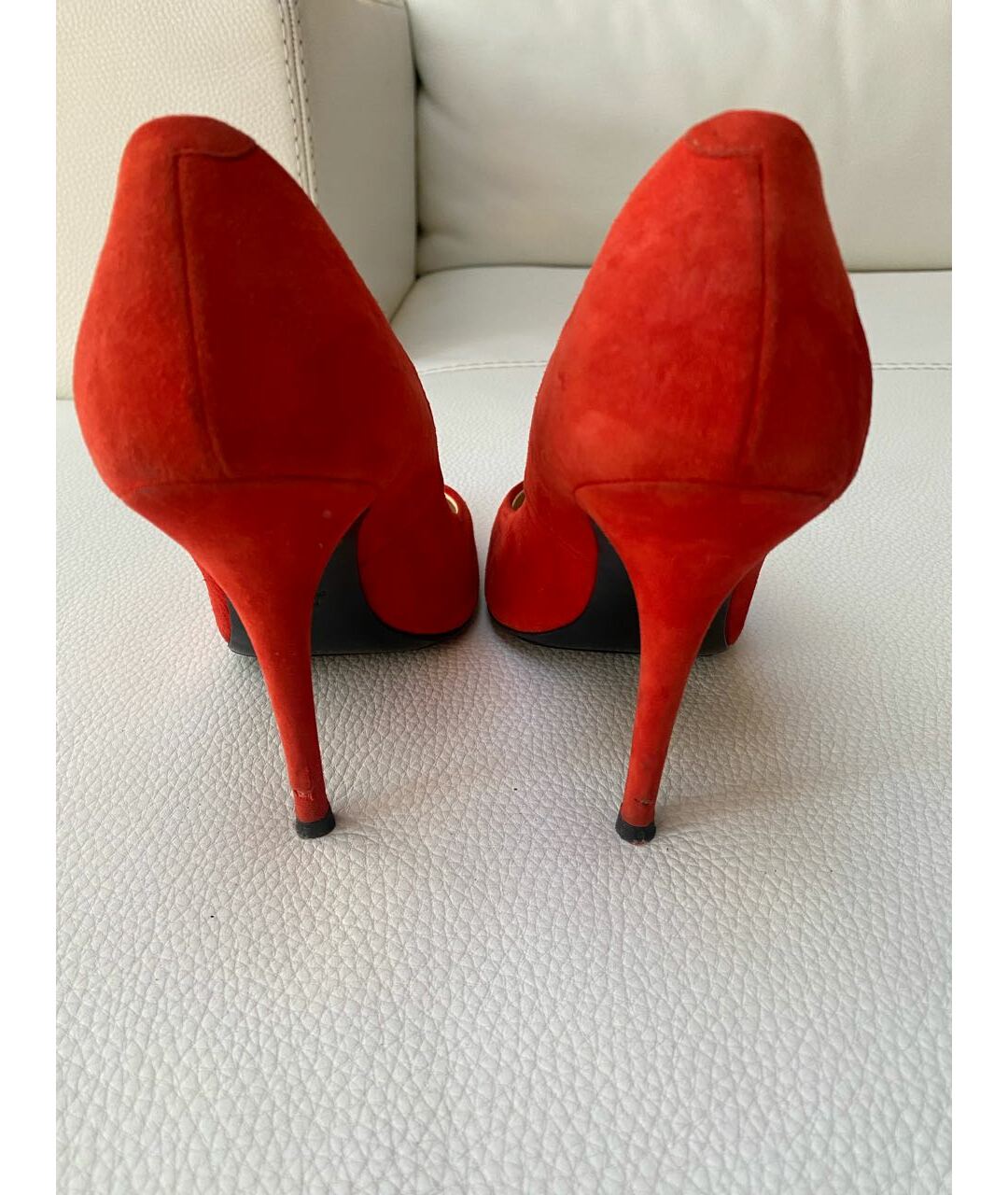 GIUSEPPE ZANOTTI DESIGN Красные замшевые туфли, фото 4