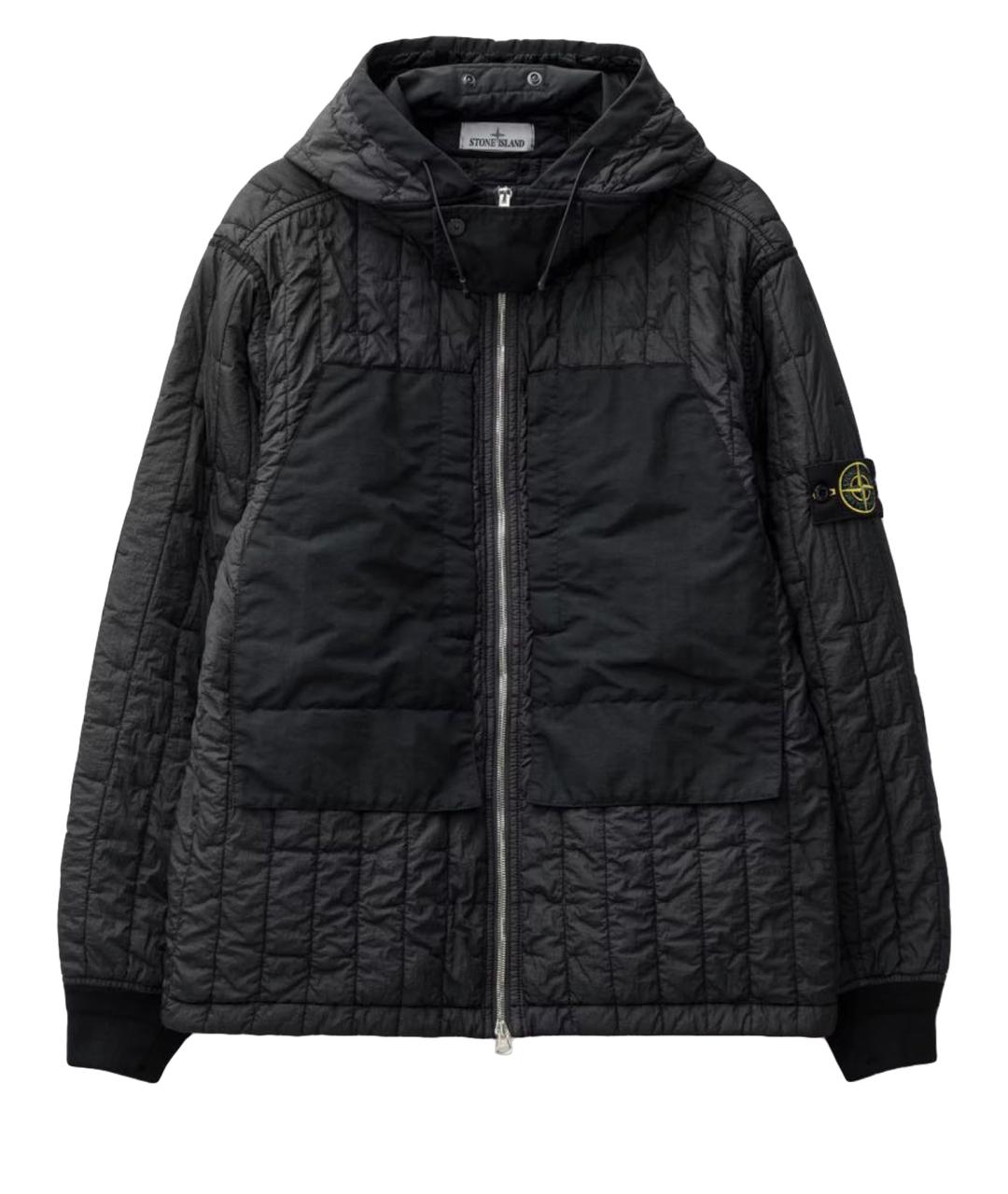 STONE ISLAND Черная полиамидовая куртка, фото 1