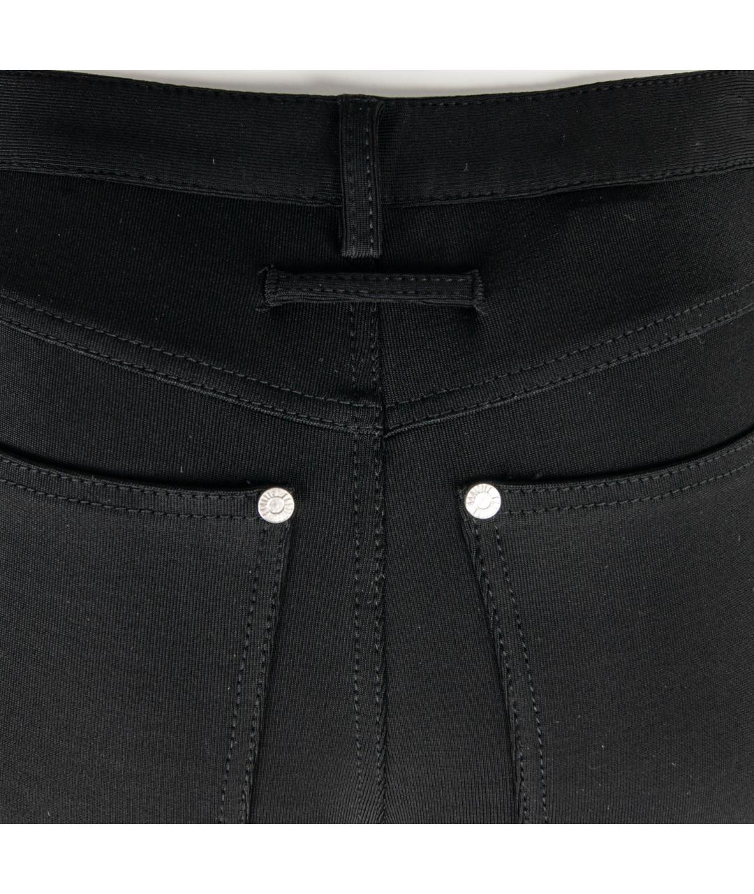JEAN PAUL GAULTIER Черные вискозные брюки узкие, фото 4