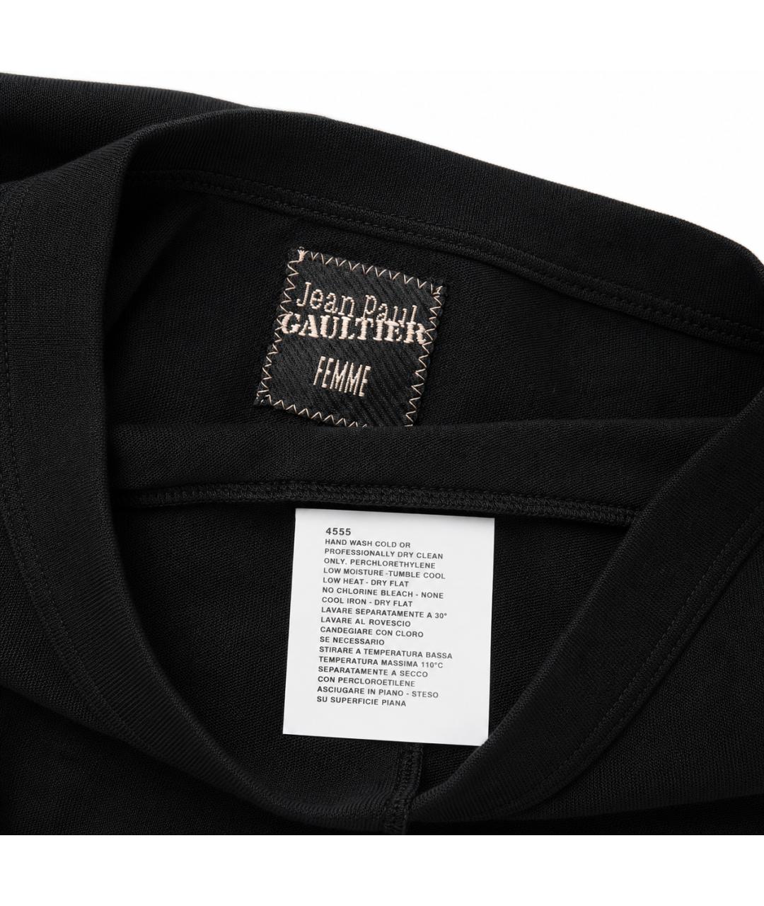 JEAN PAUL GAULTIER Черный вискозный джемпер / свитер, фото 7