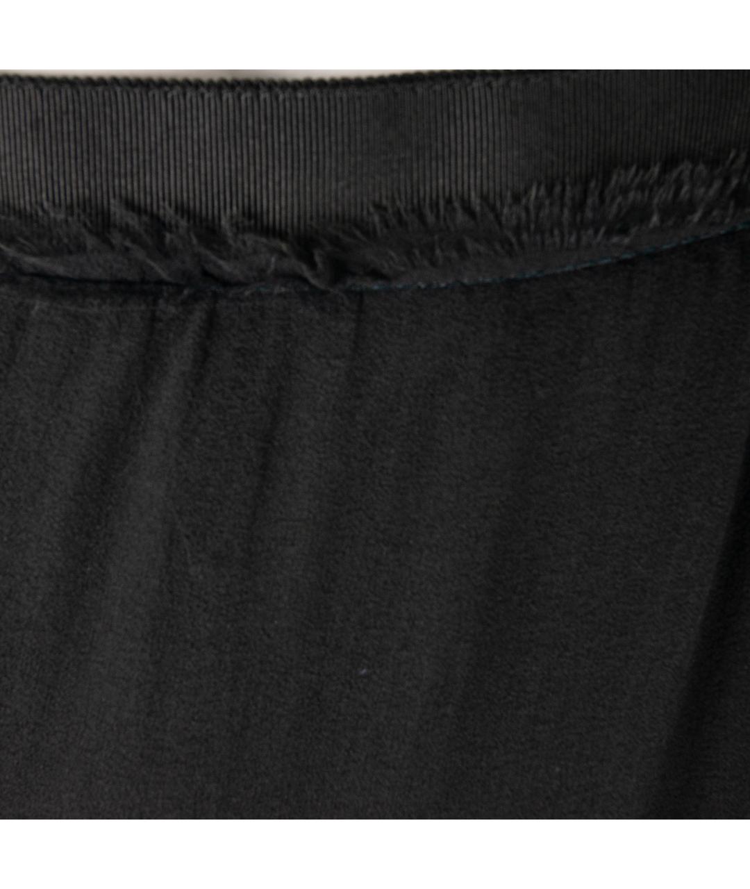 LANVIN Черная шелковая юбка миди, фото 2