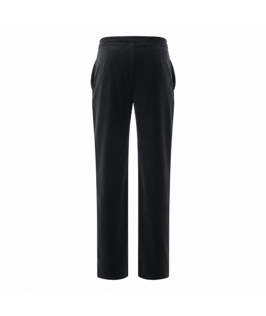 LANVIN Черные хлопковые прямые брюки, фото 4