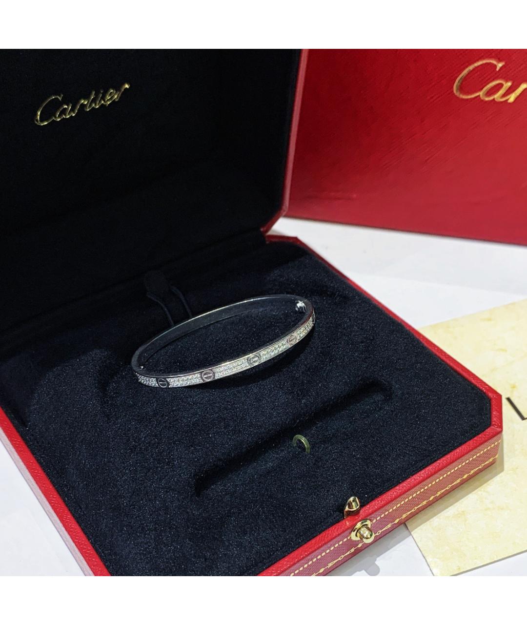 CARTIER Серебряный браслет из белого золота, фото 2