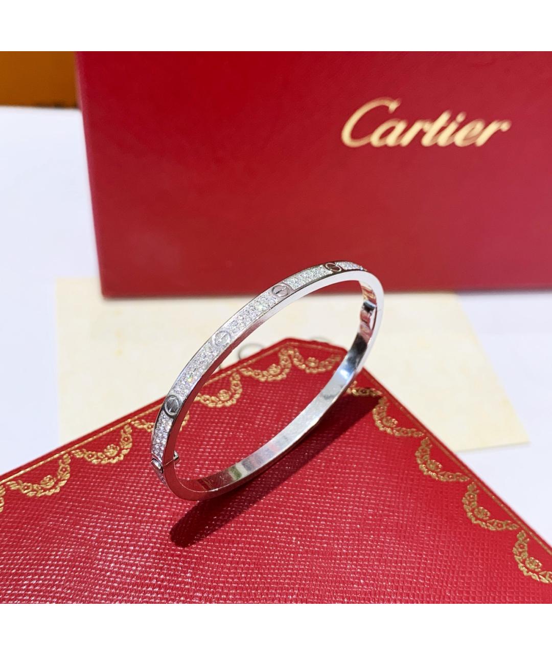 CARTIER Серебряный браслет из белого золота, фото 9