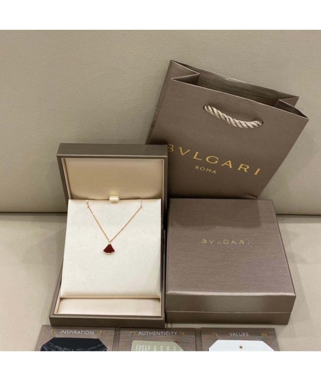 BVLGARI Красное колье из розового золота, фото 2