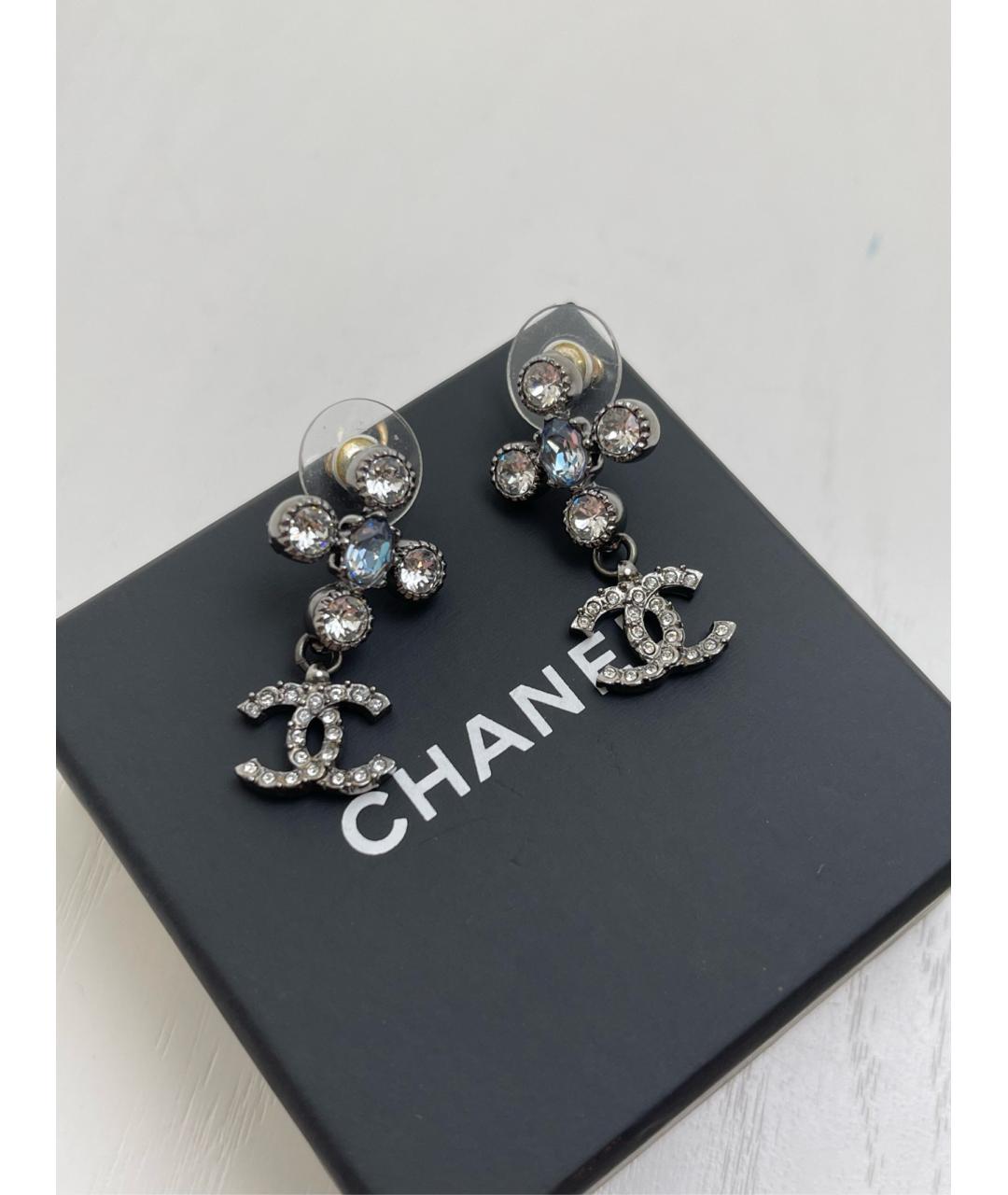 CHANEL Серебряные серьги, фото 4