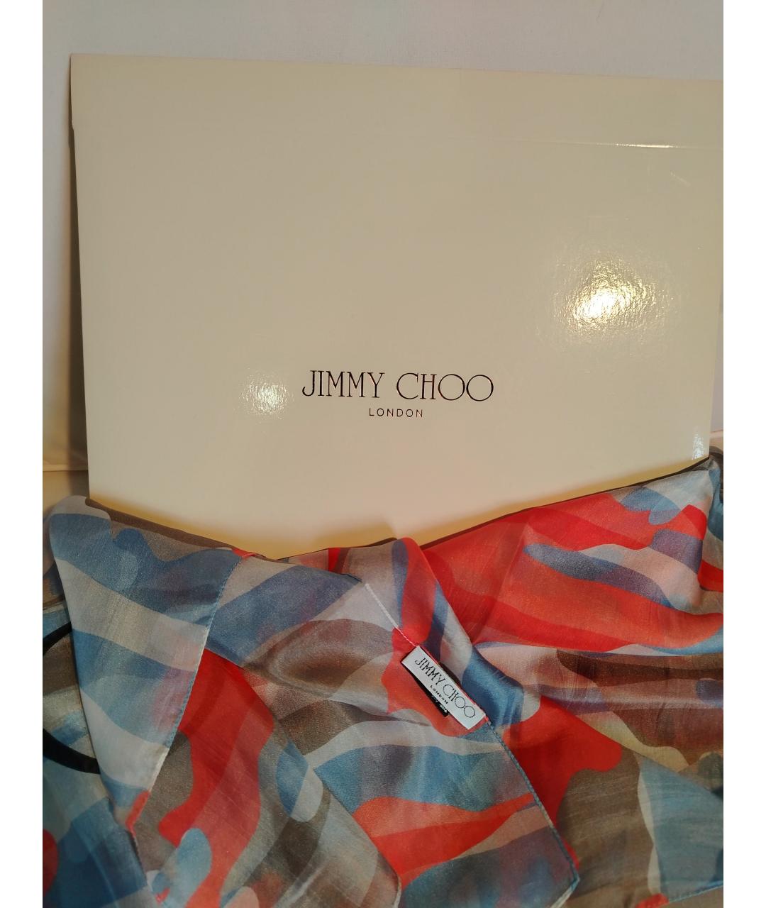 JIMMY CHOO Мульти шелковый платок, фото 4