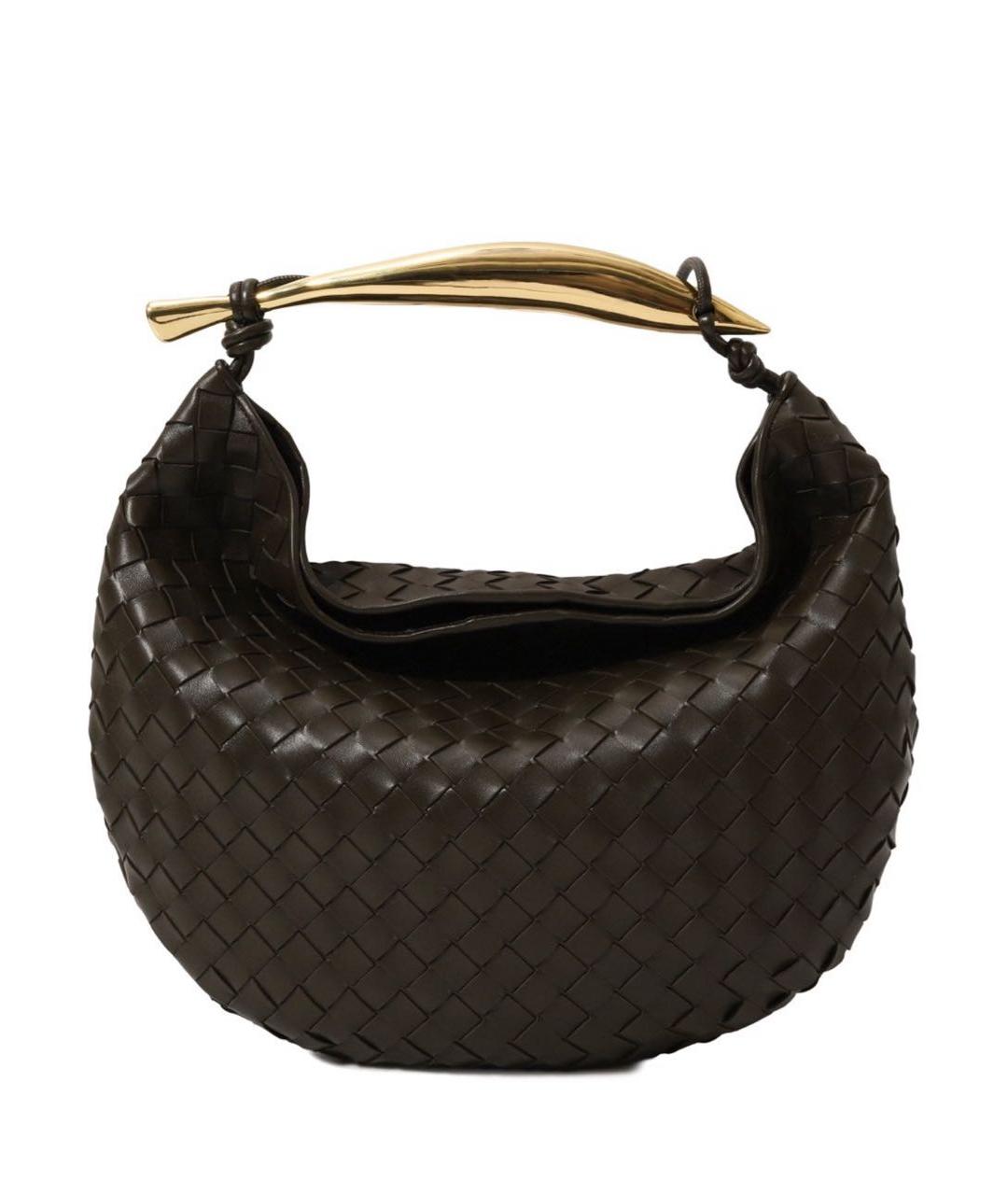 BOTTEGA VENETA Хаки кожаная сумка тоут, фото 1