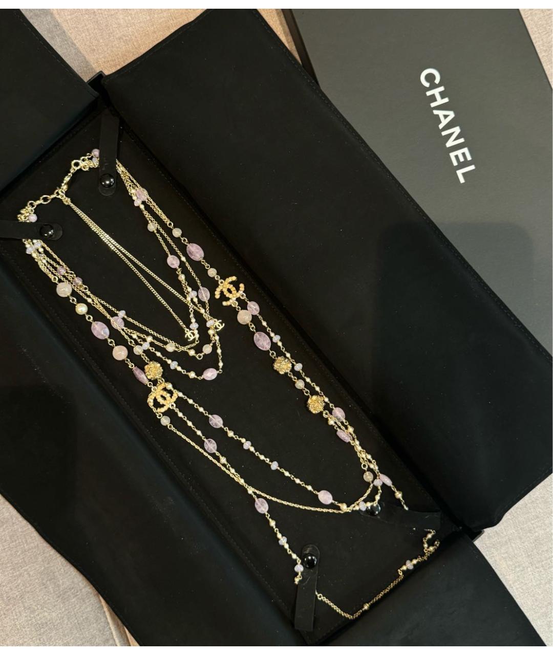 CHANEL Серебряное металлическое колье, фото 5