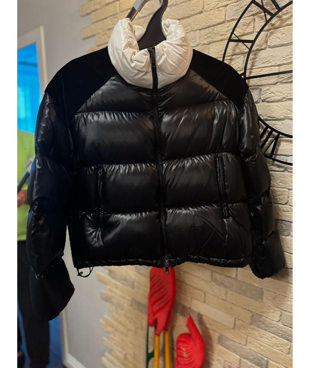 MONCLER Черный пуховик, фото 9