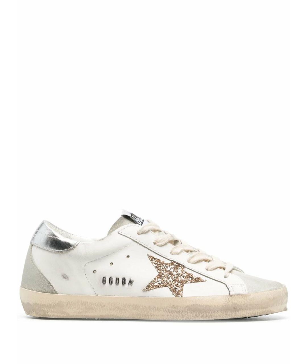 GOLDEN GOOSE DELUXE BRAND Белые кожаные кеды, фото 1