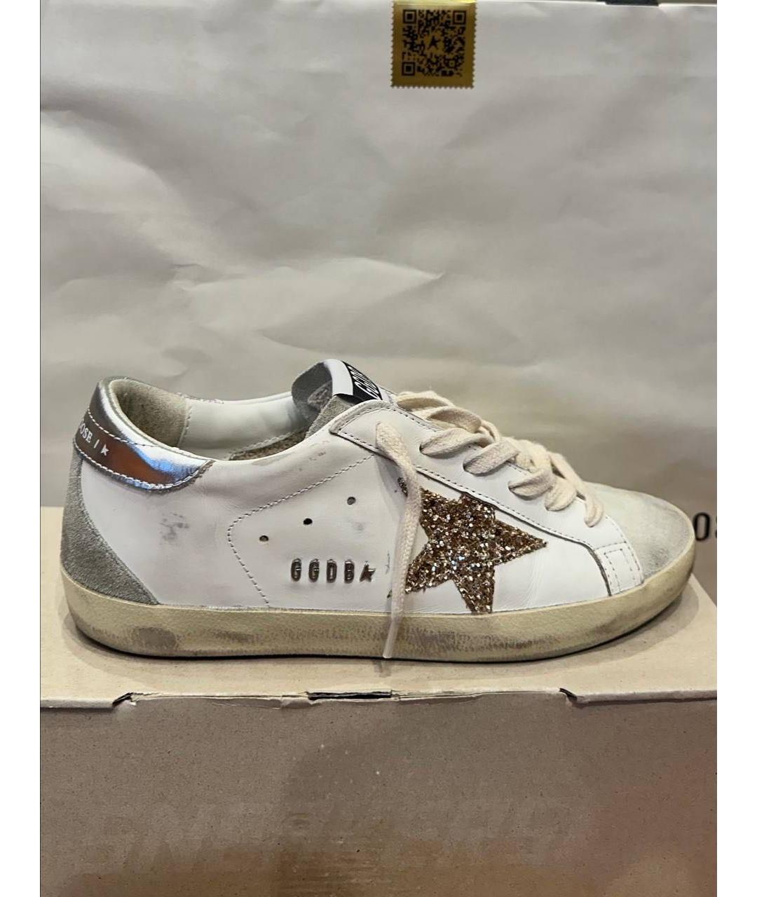 GOLDEN GOOSE DELUXE BRAND Белые кожаные кеды, фото 6