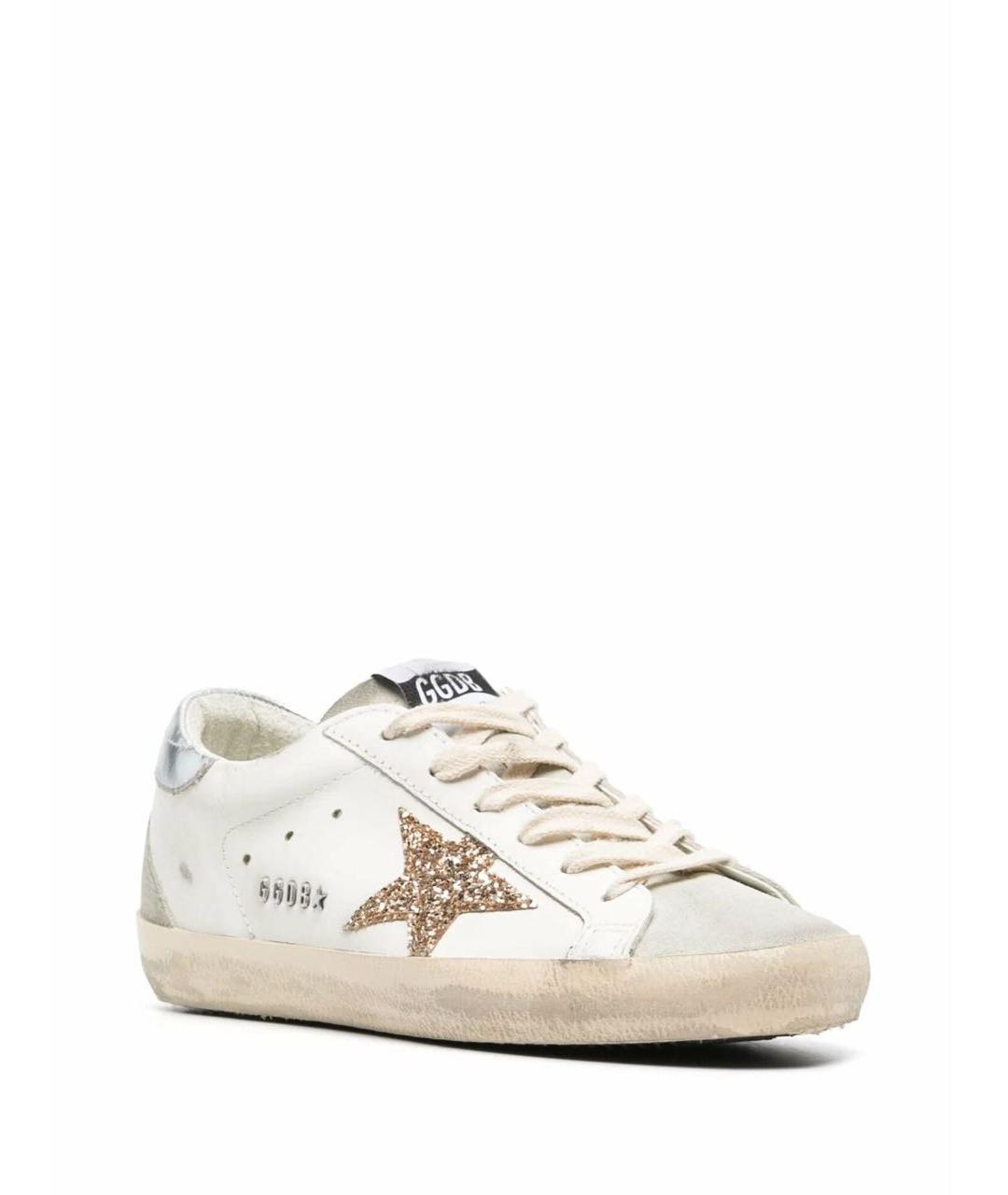 GOLDEN GOOSE DELUXE BRAND Белые кожаные кеды, фото 3