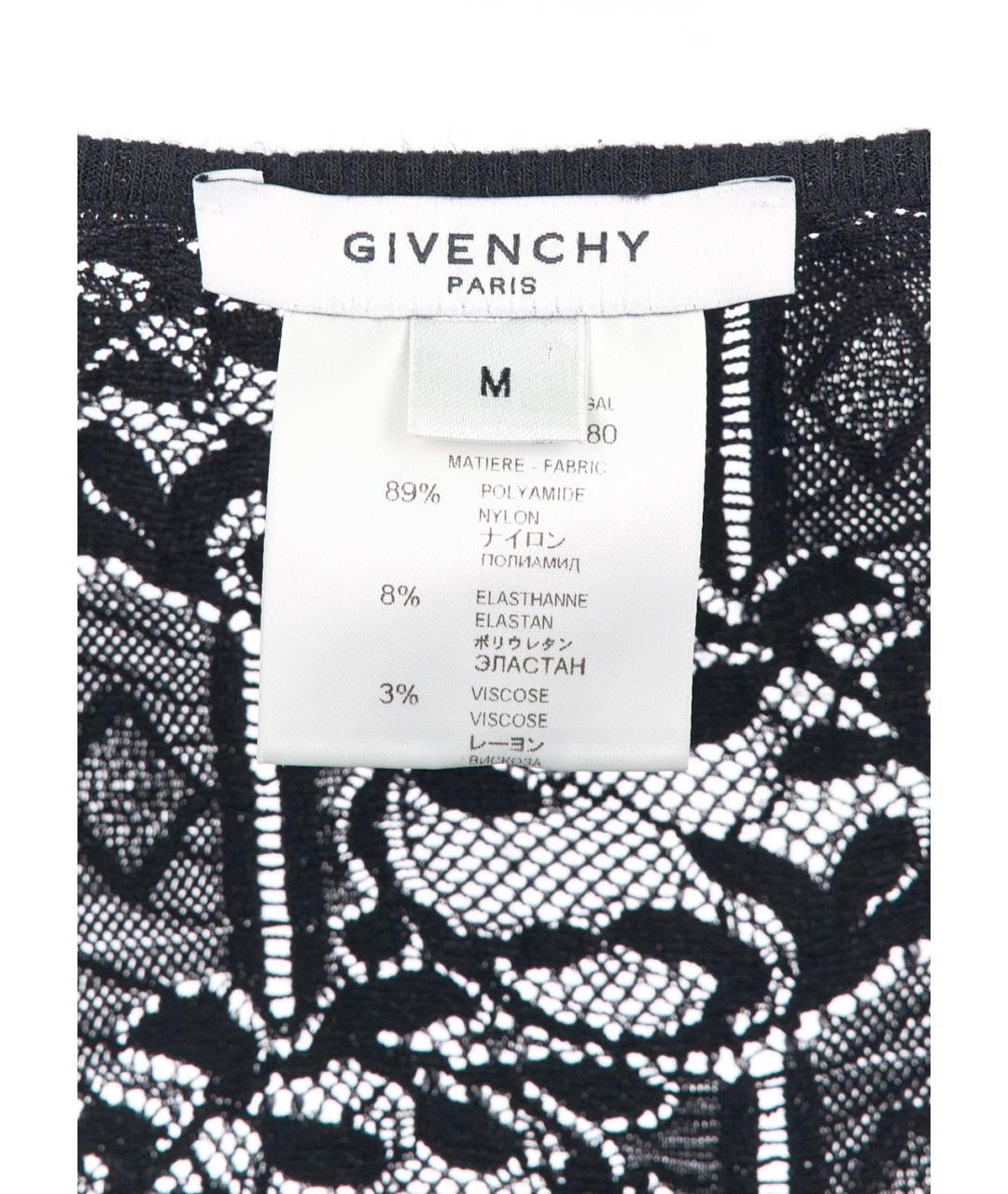 GIVENCHY Черная полиамидовая майка, фото 3