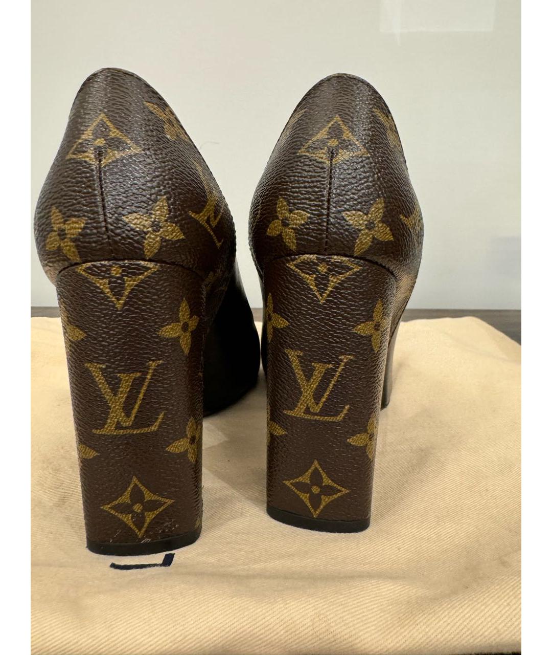 LOUIS VUITTON Черные кожаные туфли, фото 6