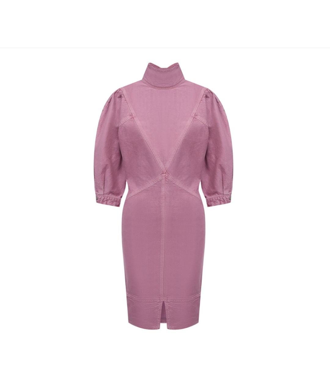 ISABEL MARANT ETOILE Розовое хлопковое коктейльное платье, фото 1