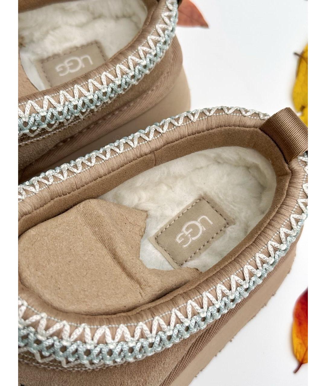 UGG AUSTRALIA Бежевые замшевые мюли, фото 6