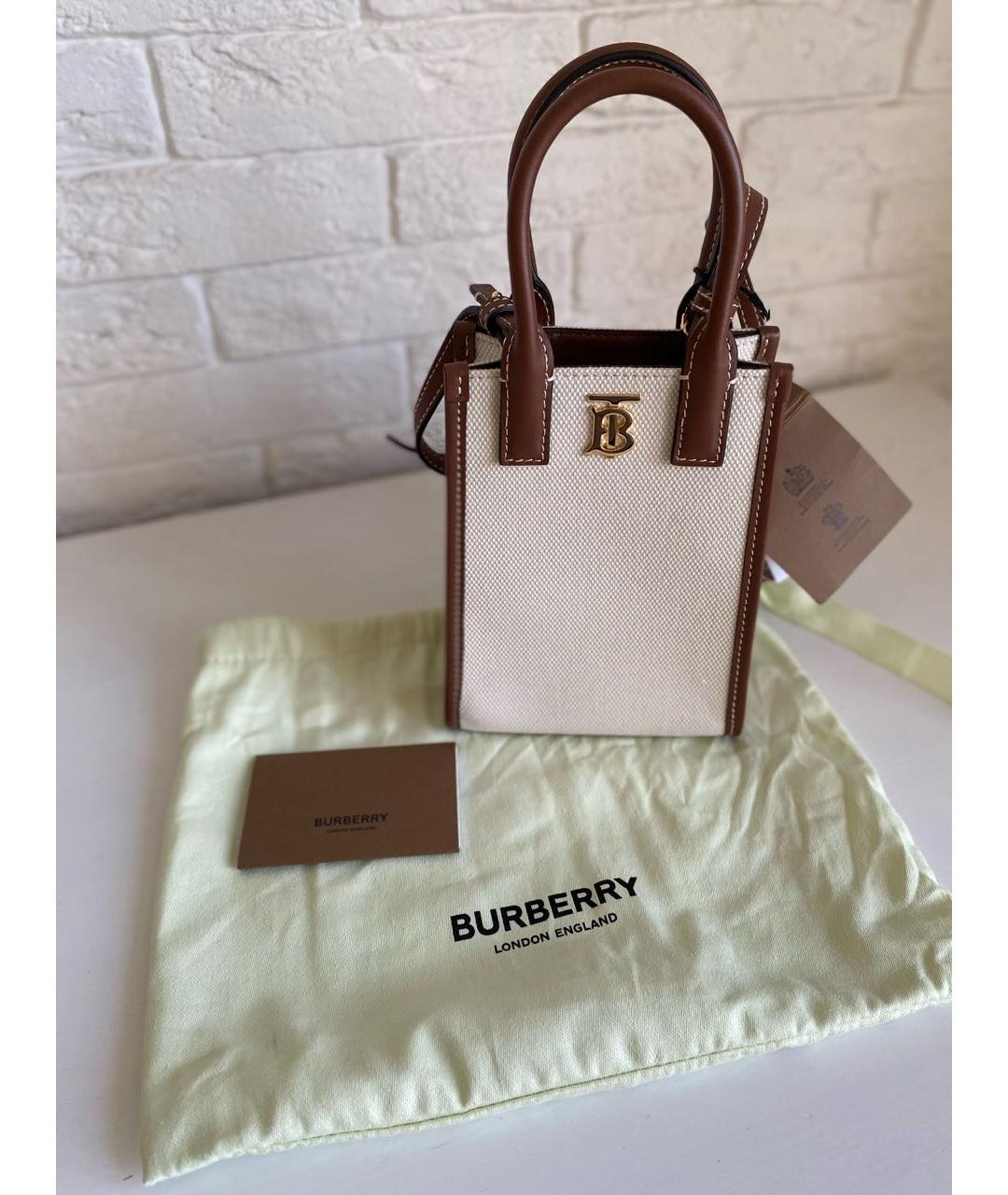 BURBERRY Коричневая сумка через плечо, фото 5