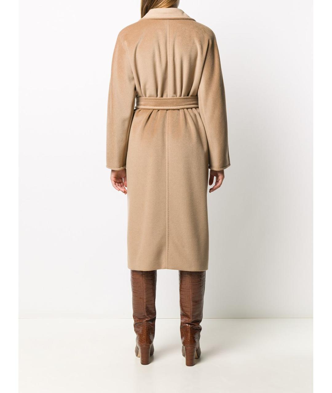 MAX MARA Бежевое шерстяное пальто, фото 3