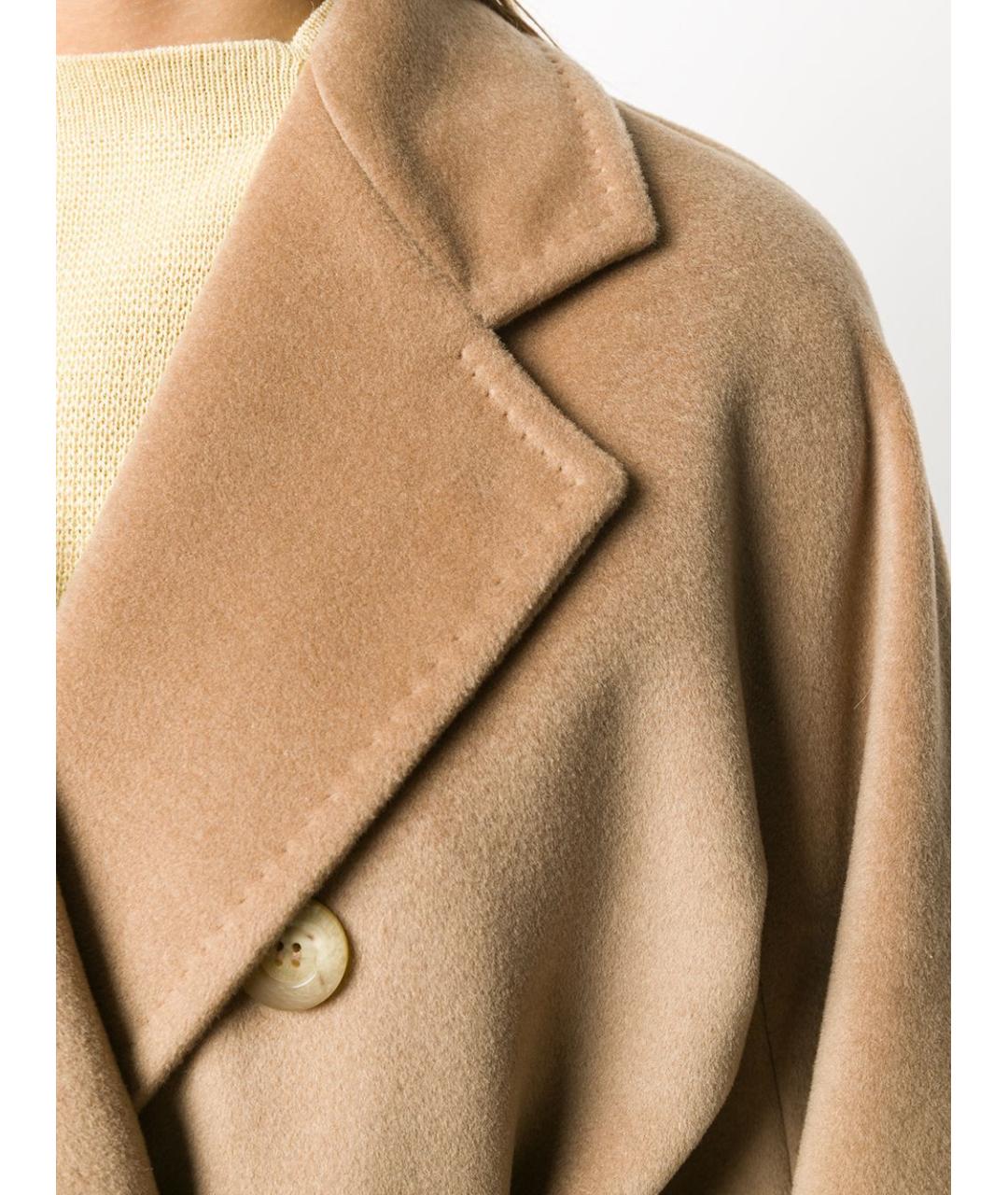MAX MARA Бежевое шерстяное пальто, фото 5
