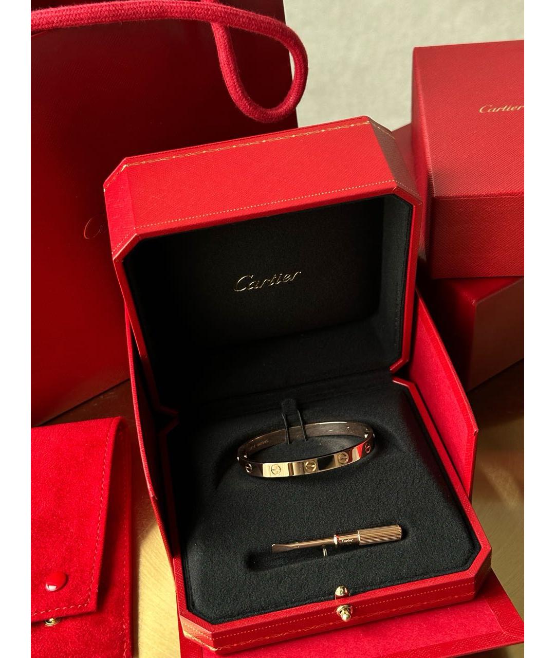 CARTIER Розовый браслет из розового золота, фото 2